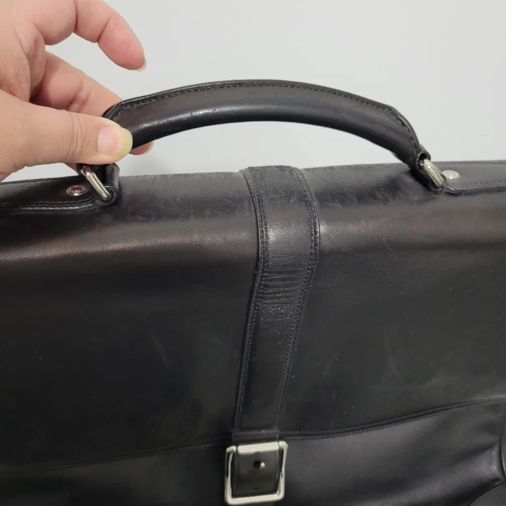Coach Black Leather Men's Bag